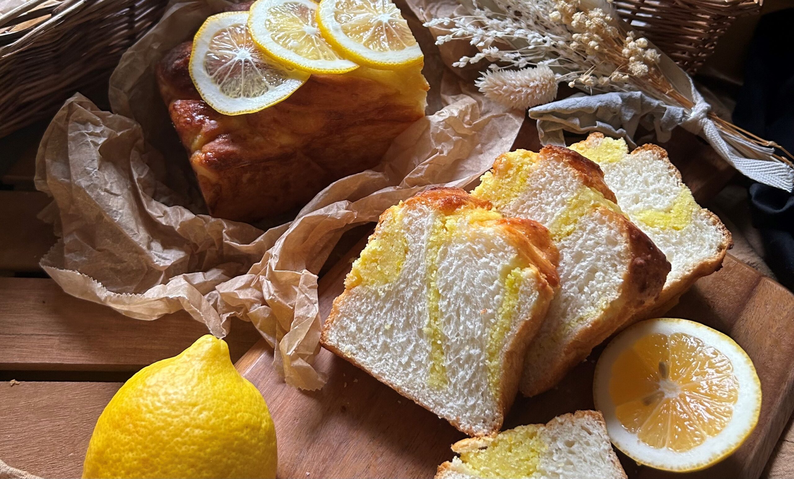 レモンとクリームのソフトパン完成画像